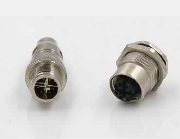 M12 X-CODE 8PIN连接头 8芯M12 X扣插座 金属电缆螺纹连接器图3