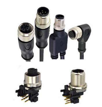 厂家直销 M12/M8/M5防水连接器 工业插头 屏蔽连接线 电缆连接器图2