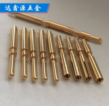 AC-DC电源电缆医疗连接器2.0*32环保黄铜镀金公母铜针PIN针插针图1