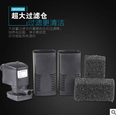 森森JP-02F系列鱼缸水族箱过滤器三合一内置过滤器过功能潜水泵图3