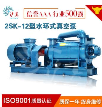 上海沪真水封水循环双极2SK-12水环式真空泵22千瓦水环真空泵厂家