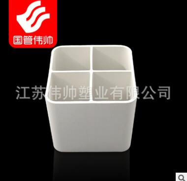 伟帅牌PVC多孔格栅管 PVC五孔通讯电缆管 格栅管接头 规格齐全图2