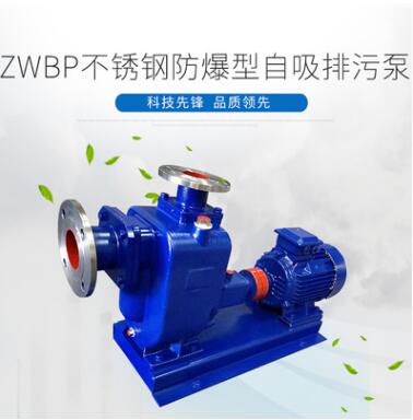 50ZW15-30BP不锈钢防爆型自吸排污泵 优质自吸排污泵杂质泵自吸泵