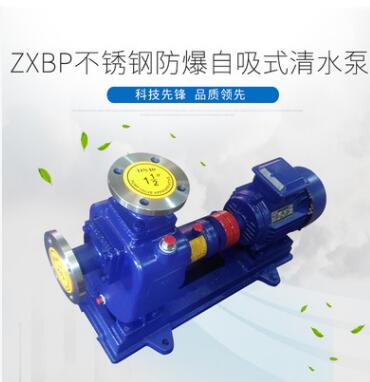 水泵ZXBP不锈钢防爆自吸式清水泵耐腐蚀自吸排污泵污水泵ZX自吸泵