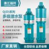 福井QD油浸式高扬程不锈钢小老鼠大流量家用抽水泵多级潜水电泵