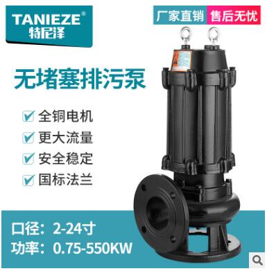 WQD/WQ污水泵 污水污物潜水泵排污泵 化粪池污水池等专用图2
