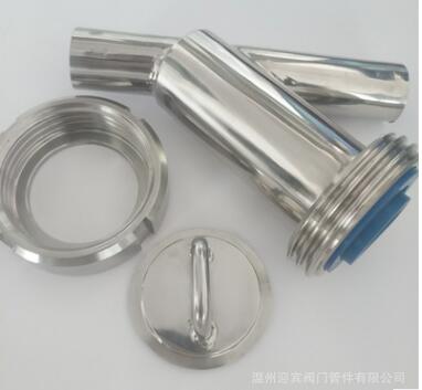不锈钢焊接式Y型过滤器 卫生级304细滤网过滤器 沙石杂质颗粒过滤图2
