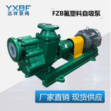 氟塑料自吸泵50FZB-20防腐蚀耐酸碱全塑离心化工水泵图2
