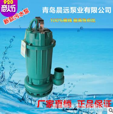上海人民WQ家用小型污水泵污水污物大流量抽水泵排污泵工地排污泵