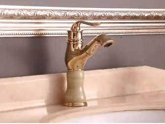 全铜欧式淋浴花洒套装 家用淋雨喷头套装 挂墙式仿古金色淋浴器