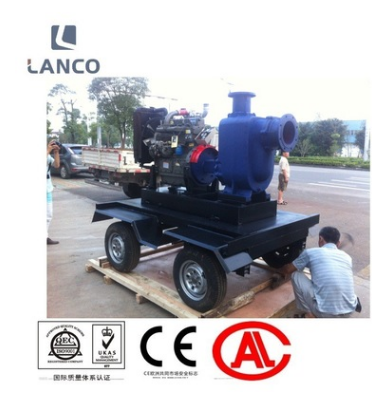 拖车型柴油机水泵（自吸式）排洪涝大型水泵图3