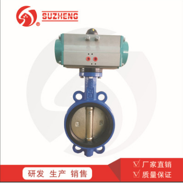 D671X气动对夹式软密封蝶阀 DN150气动蝶阀图2