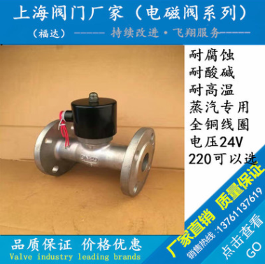 蒸汽电磁阀高温不锈钢DN15 20 25 32 40 50 65 80 100 220V 24V图3