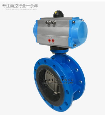 D641X-16污水环保处理设备水阀自来水软密封气动法兰蝶阀DN50-400图2