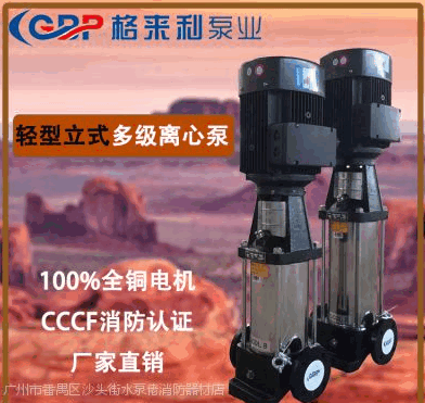 广州直销新瑞洪泵业CDLF8-6轻型立式多级增压泵高压水泵管道循环泵