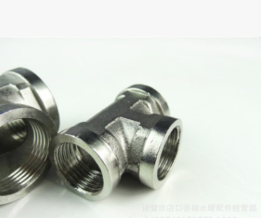 厂家水暖内牙方体304不锈钢配件dn15内螺纹三通1/2内丝三通201图2