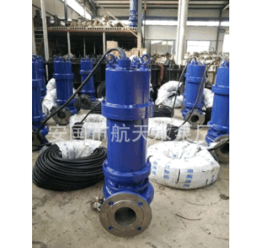 WQ型4寸潜水排污泵潜污泵泥浆泵淤泥泵100WQ65-22-7.5KW潜水泵