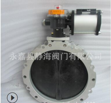 不锈钢板CP101气动水泥铝合金粉体放料单/双法兰蝶阀V2FS/V1FS图2