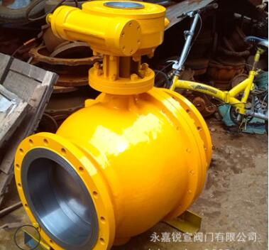 厂家Q347F燃气天然气专用涡轮固定式法兰球阀 DN350 内件304图2