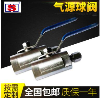 供应φ6φ8φ10通经长手柄气源球阀 二通式不锈钢卡套式气源球阀图3