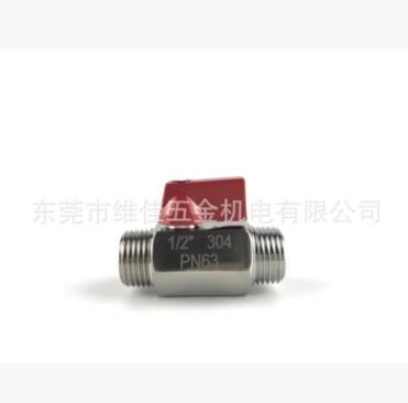 304不锈钢高压迷你球阀 Q11F-64P双外丝六角球阀内外螺纹阀门DN15图3