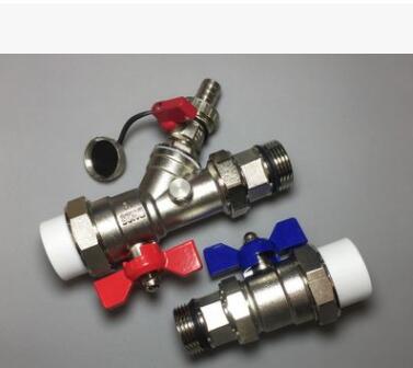 分水器进水阀 排污 分水器套阀 回水阀 ppr活接球阀 双活接闸阀图3
