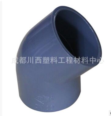 PVC弯头 灰色 直角90度 45度 承插粘接式 化工、给水用图3
