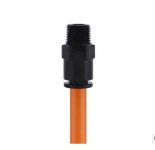 螺纹1/8镀镍CO2快速接头 二氧化碳苏打水机转换充气接头内孔1/4管图2