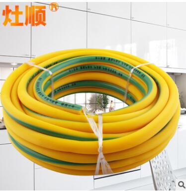 黄带绿加厚煤气管 耐用防爆防漏PVC天然家用燃气管图2
