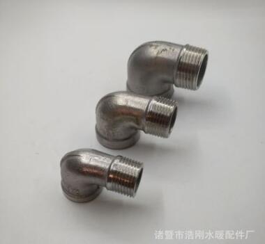 304不锈钢内外丝弯头 90度内外牙水暖配件弯头4分 6分1寸