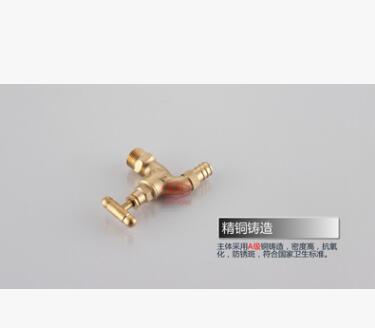 全铜三角阀 止水型 八字形 全铜体 快开耐用黄铜红冲贡 进水加厚图2