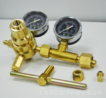 高压氮气减压阀减压器6MPA 全铜氮气减压表稳压表YQD370氮气表