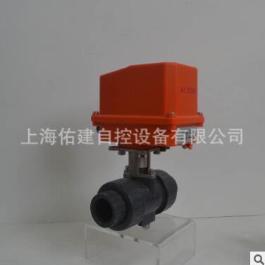 气动塑料UPVC防腐球阀 UPVC耐酸碱塑料球阀Q911S-10 电动开关球阀图3