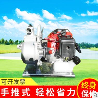 厂家供应1寸汽油机水泵 二冲程自吸抽水机 便携式抽水泵图2