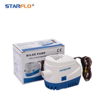 12V/24V电动 游艇泵 直流、舱底泵 自动开关 小型潜水泵图3