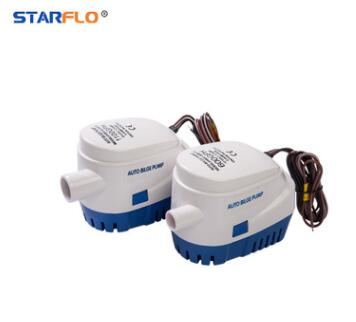 12V/24V电动 游艇泵 直流、舱底泵 自动开关 小型潜水泵图2
