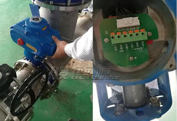 广东某公司采购般德气动和电动衬氟蝶阀用于电厂项目
