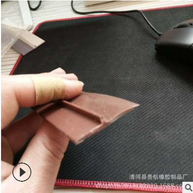 厂家直销橱柜门密封条实木门板玻璃压条 家具封边条硅胶条图3