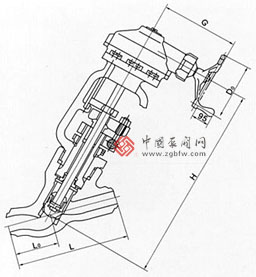 高温高压电动直流式对焊截止阀结构图