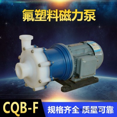 CQB40-25-120F耐腐蚀磁力泵 耐酸水泵 氟塑料磁力泵厂家 腾龙泵阀