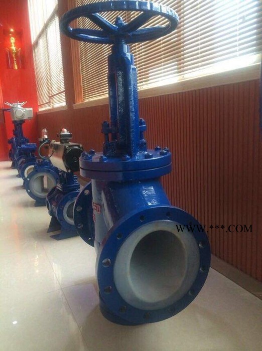 上海沪工阀门J41F4-16 衬氟软密封 截止阀沪工阀门J41F4衬氟截止阀图1