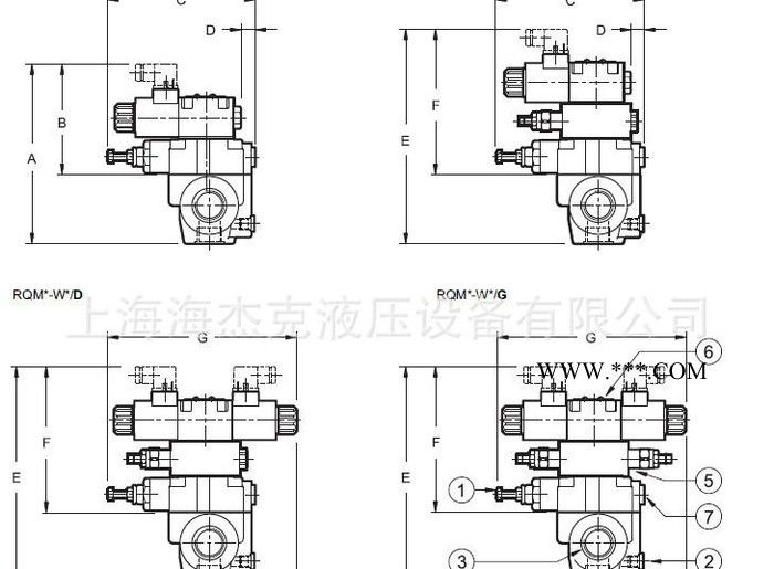 上海海杰克液压 进口阀 液压 溢流阀 RQM*-W  电磁溢流阀