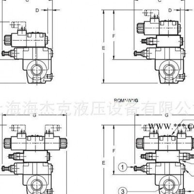 上海海杰克液压 进口阀 液压 溢流阀 RQM*-W  电磁溢流阀