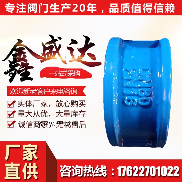 止回阀 止回阀厂家 对夹止回阀 天津阀门