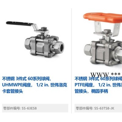 世伟洛克通用和特殊用途球阀 特殊球阀