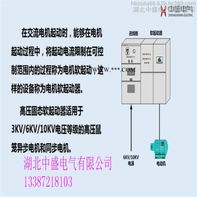 【湖北中盛】10KV高压固态软启动柜  陕西专业定制高压电机软起动柜厂家