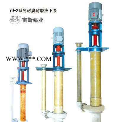 液下料浆泵、耐腐蚀泵、液下泵、YU-2