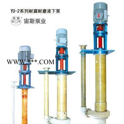 液下料浆泵、耐腐蚀泵、液下泵、YU-2