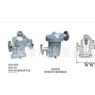 钟形浮子（倒吊桶）式蒸气疏水阀CS45H-16C  铸钢法兰