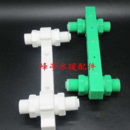 可试压PPR双联定位器 淋浴花洒龙头双连PPR固定器 PPR弯头平衡仪图3